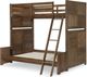 Legacy Kids Teen Summer Camp Brown Twin/Full Bunk Bed-3