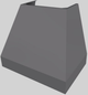 Vent-A-Hood® Designer Series 36" Gunsmoke Wall Mounted Range Hood-4