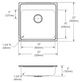 Elkay® Lustertone® Classic Lustrous Satin 22'' x 22'' x 6" 4-Hole Single Bowl Drop-in ADA Sink-1