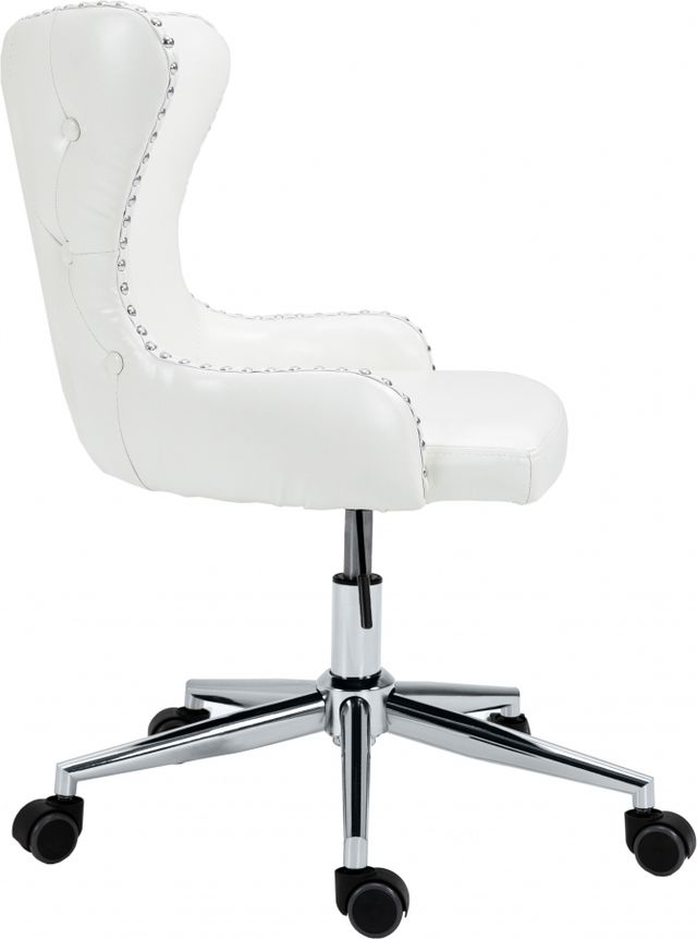 Meridian Furniture Hendrix White Faux Leather Office Chair-3