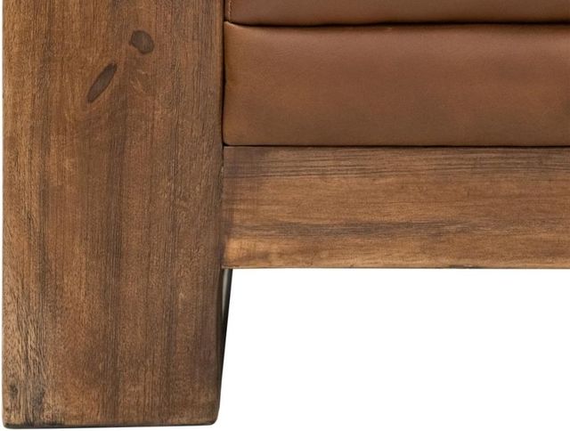 International Furniture Direct Ancora Brown Leather Loveseat-4