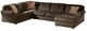Ashley® Vista 3-Piece Chocolate Right-Arm Facing Sofa Sectional and Chaise-0