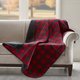 Olliix by Woolrich Check Red Quilted Throw-1