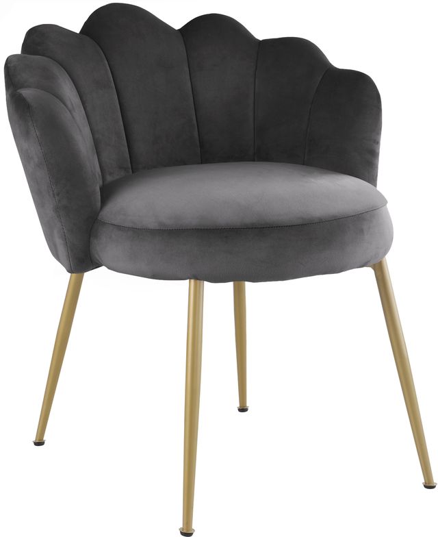 Meridian Furniture Claire Gray Velvet Dining Chair-0