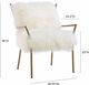 TOV Furniture Lena White Sheepskin Chair-4