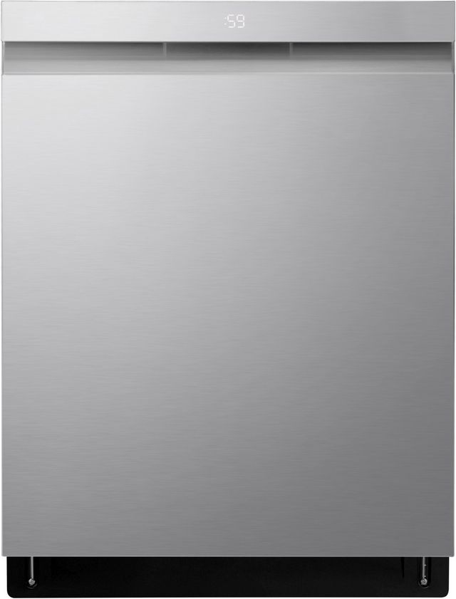 Lave-vaisselle encastré à commandes dissimulées de 24 po LG® - Acier inoxydable résistant aux traces de doigts-0