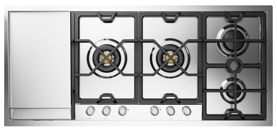 Ilve® Panoramagic 48'' Stainless Steel Natural Gas Cooktop with