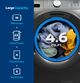 GE® 4.6 Cu. Ft. Carbon Graphite ENERGY STAR® Front Load Washer UltraFresh Vent System with OdorBlock™ -4