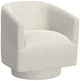 Emerald Home Brylee White Swivel Chair-0
