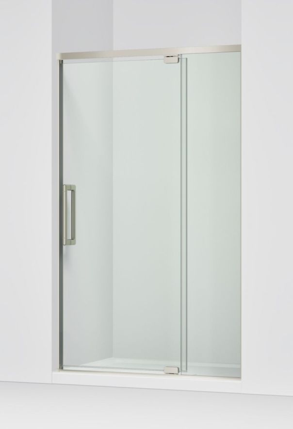 KOHLER Statement™ Anodized Brushed Nickel 76" x 42" - 48" Pivot Shower Door-0