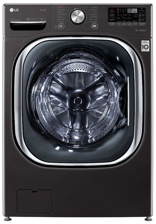 LG 5.0 Cu. Ft. Black Steel Front Load Washer-0