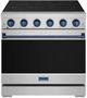 Thor Kitchen® Gordon Ramsay 36" Stainless Steel/Blue Freestanding Pro Style Electric Range-0