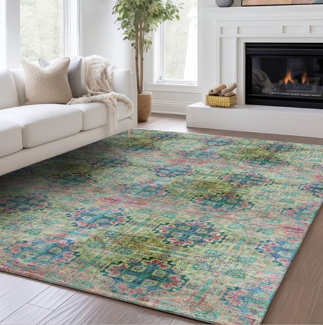 Dalyn™ Rug Company Trevi TV16 Green 5'x8' Area Rug-4