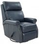 BarcaLounger® Crews Barone Navy Blue Manual Swivel Glider Recliner-0