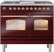 Ilve® Nostalgie II Series 40" Burgundy Pro Style Dual Fuel Range-0