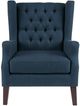 Olliix by Madison Park Navy Maxwell Button Tufted Wing Chair-0