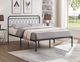 IFDC Black Queen Platform Bed-1