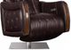 Fornirama 78 Dark Brown Power Swivel Recliner with Power Adjustable Headrest-1