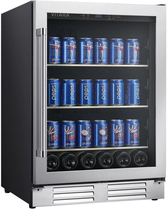 Vitara 24" Stainless Steel Beverage Center-1