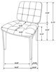 Coaster® Paxton 5-Piece Glass Top Dining Table Set with Natural Walnut Base-4