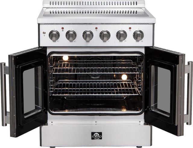 FORNO® Galiano 30" Stainless Steel Pro Style Electric Range-1