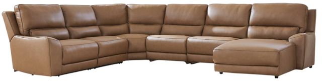 Signature Design by Ashley® DeepWakes 6-Piece Carmel Right-Arm Facing Power Reclining Sectional and Chaise-0