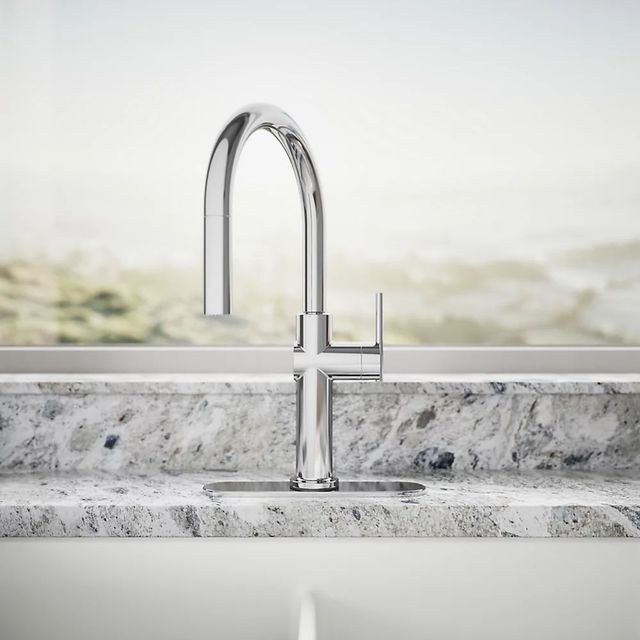 KOHLER® Crue® Polished Chrome Kitchen Sink Faucet with Three-Function Sprayhead-4