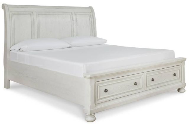 Signature Design by Ashley® Robbinsdale 6-Piece Antique White Queen Sleigh Bed Set-1