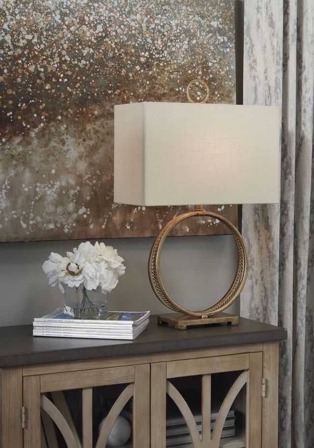 Signature Design by Ashley® Mahala Antique Gold Table Lamp-3