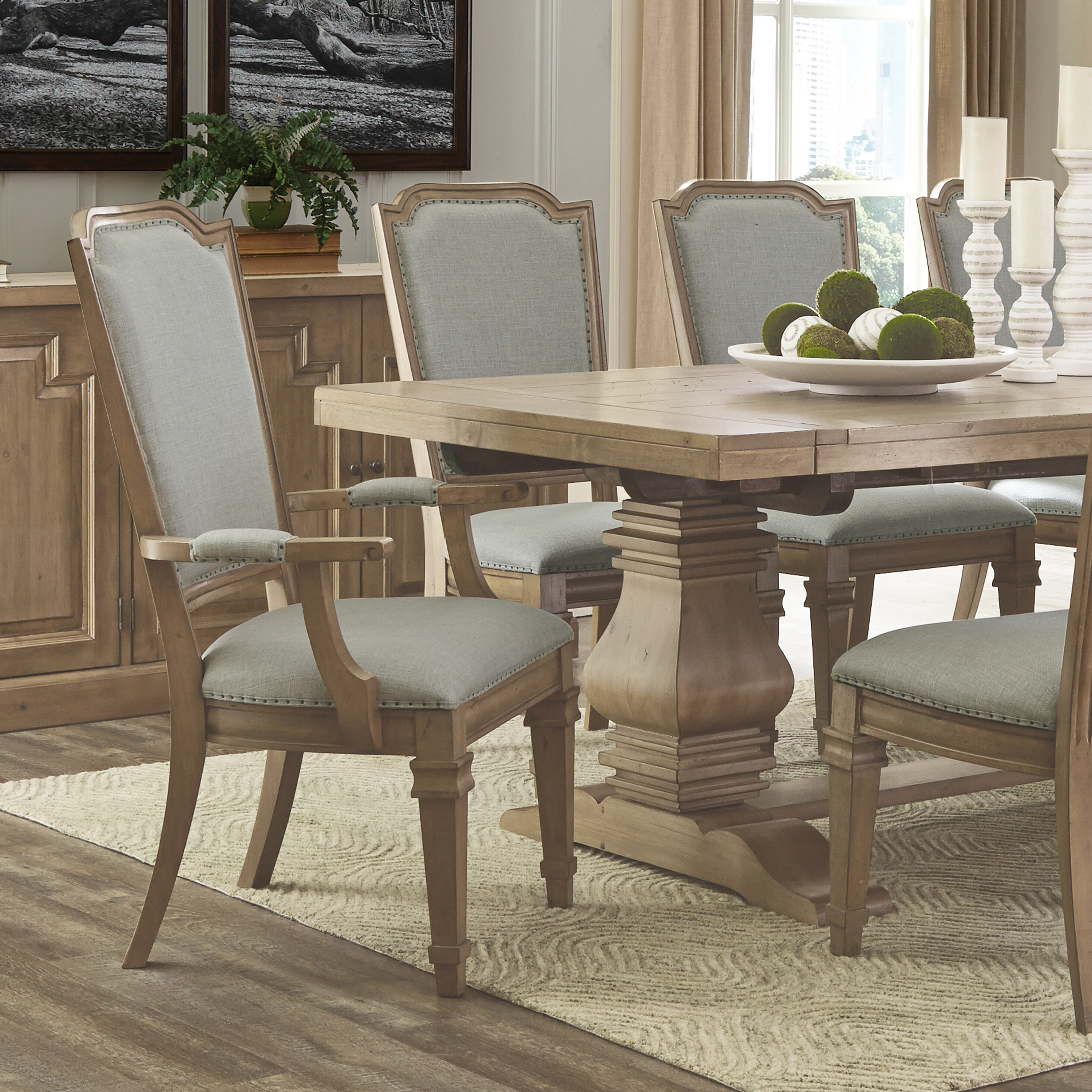 Coaster Florence Rustic Smoke Dining Table - Thumbnail 2