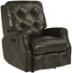 Flexsteel® Customizable Devon Leather Power Recliner with Power Headrest-0