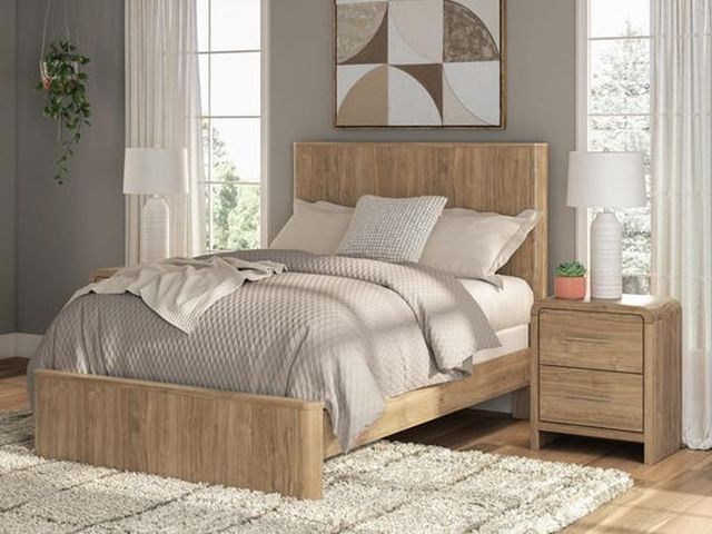 Signature Design by Ashley® Gramburg Warm Natural Brown Youth Full Panel Bed-1