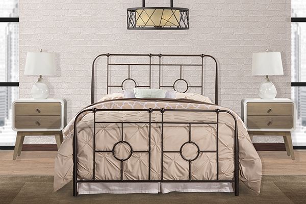 HH2 Home Trenton Black Sparkle Full Headbaord And Footboard-4