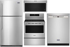 Maytag® 4 Piece Fingerprint Resistant Stainless Steel Kitchen Package
