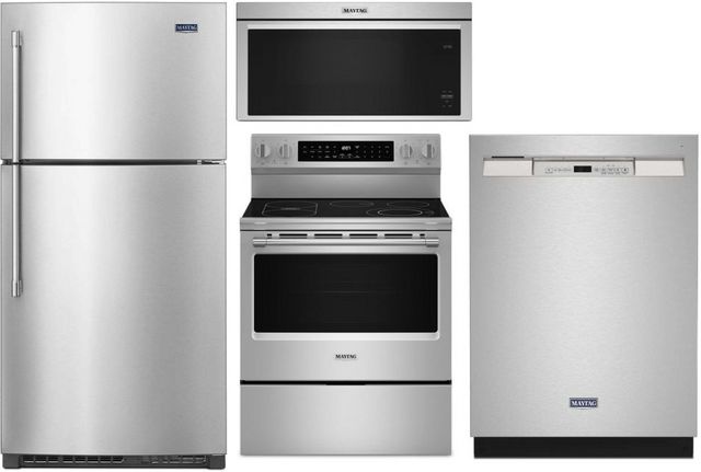 Maytag® 4 Piece Fingerprint Resistant Stainless Steel Kitchen Package