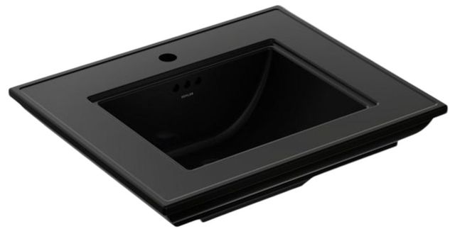 Kohler Memoirs® Stately Black 25" Pedestal/Console Table Bathroom Sink-0