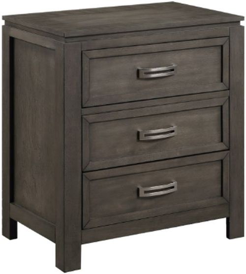 Winners Only® Harper Gray Nightstand-0
