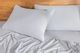 MLILY® Soft Washed 4-Piece Light Gray California King Sheet Set-1