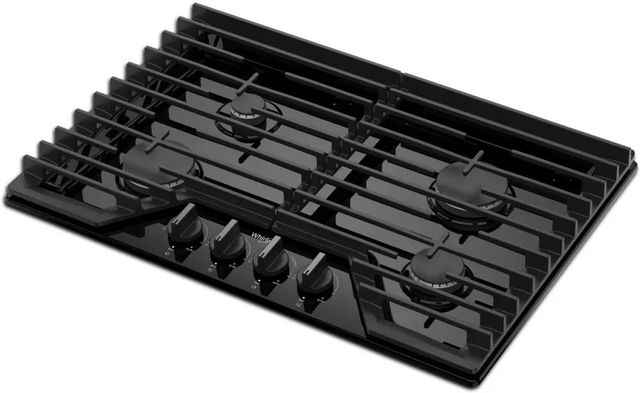 Whirlpool® 30" Black Gas Cooktop-2