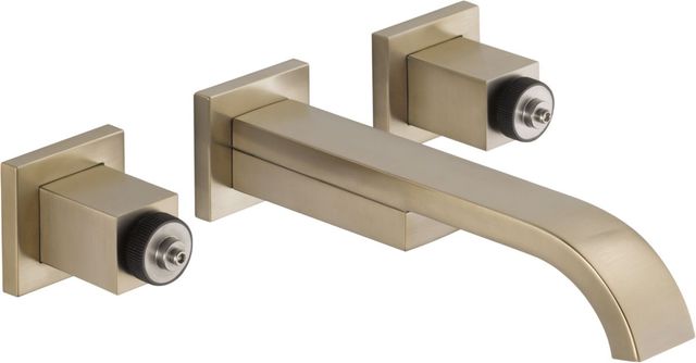 Brizo Siderna® Brilliance® Brushed Nickel 2-Handle Wall Mount Lavatory Faucet-0