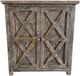 Vintage Furniture Brown 2-Door Side Table-0