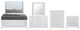 Global Furniture USA Alina 5-Piece White Queen Panel Bedroom Set with LED-0