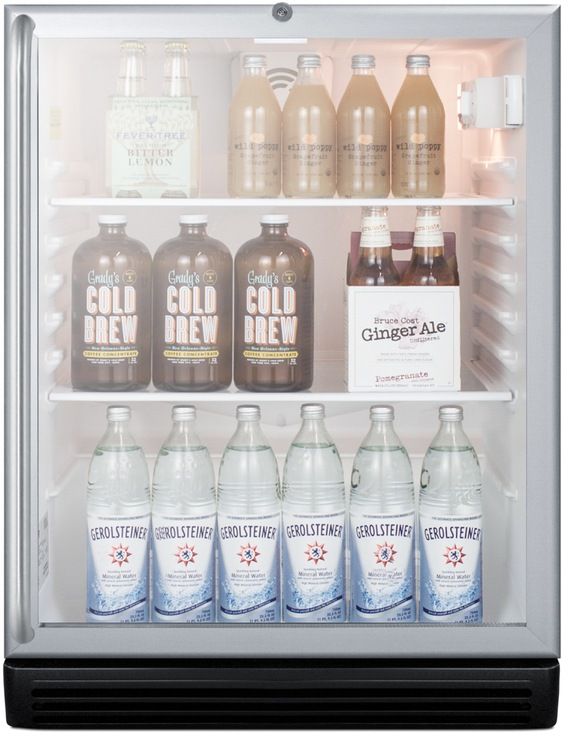Summit® Commercial Series 24" 5.5 Cu. Ft. Stainless Steel Beverage Center-2