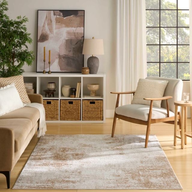 Nourison Home™ Dekor DEK07 Ivory Beige 5'x7' Style 4 Area Rug-1