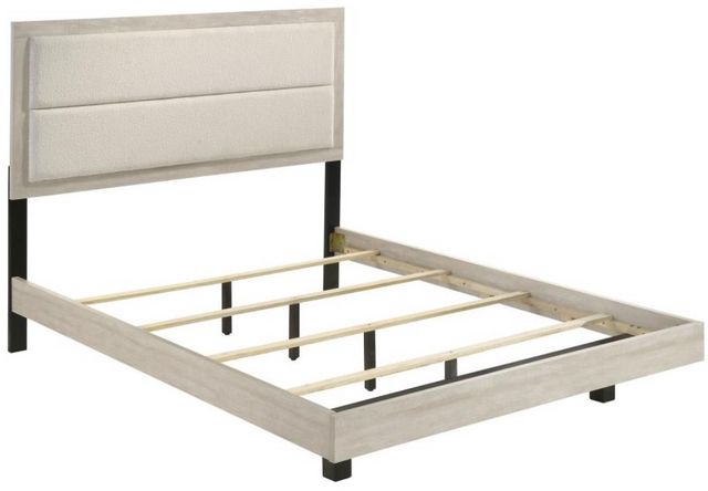 Coaster® Trenton 4-Piece Rustic Cream Queen Panel Bedroom Set-1