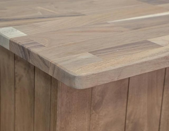 International Furniture Direct Natural Parota Brown Bar-3