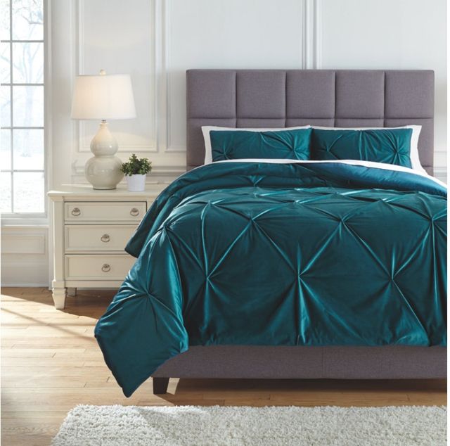 Signature Design by Ashley® Meilyr 3-Piece Spruce King Comforter Set-1