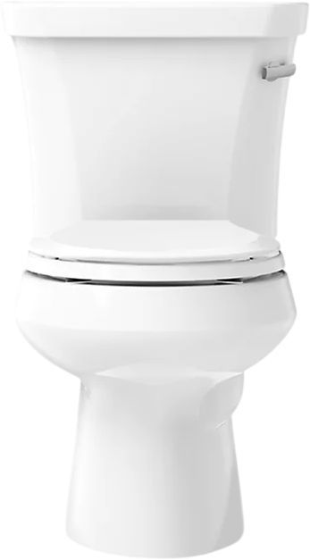 KOHLER® Wellworth® White 2-Piece Round-Front Right-Hand Trip Toilet, 1.28 Gpf with Tank Cover Locks and Insuliner® Tank Liner-1