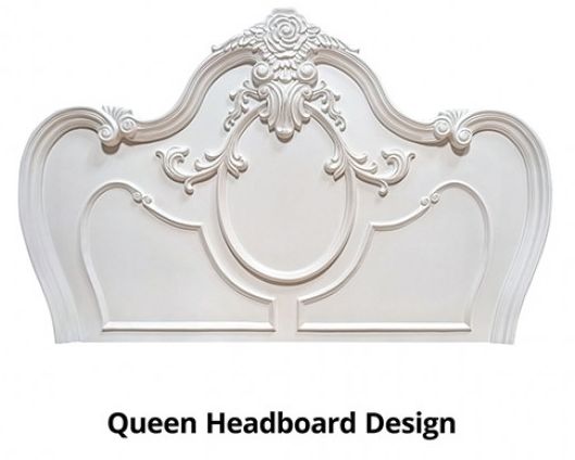 Furniture of America® Roselli 4-Piece White Queen Bedroom Set-2