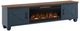 Legends Home Real Cozy Liberty Blue Denim/Whiskey 95" Fireplace Console-0